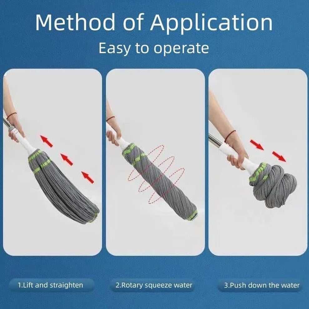 self twisting mop