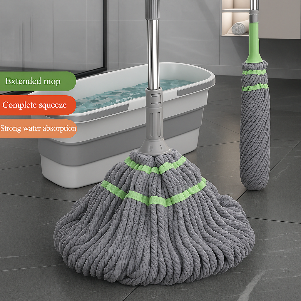 self twisting mop