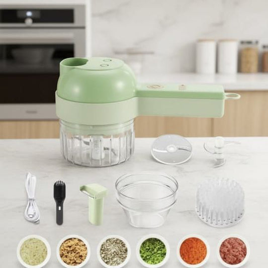 4 in 1 Portable Electric Vegetable Cutter Set