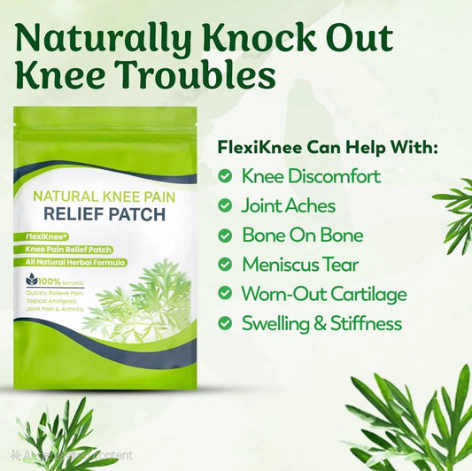 Natural Herbal Knee Relief Patches – Pack of 10