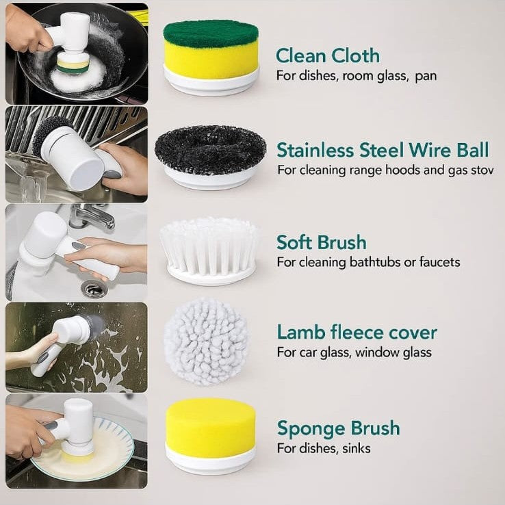 MagicBrush 5 in 1 electric scrubber